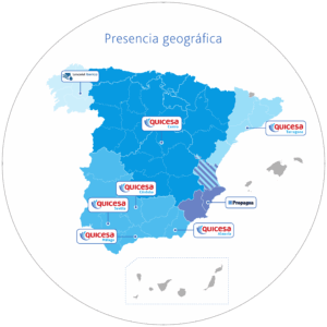 Presencia Geográfica QUICESA